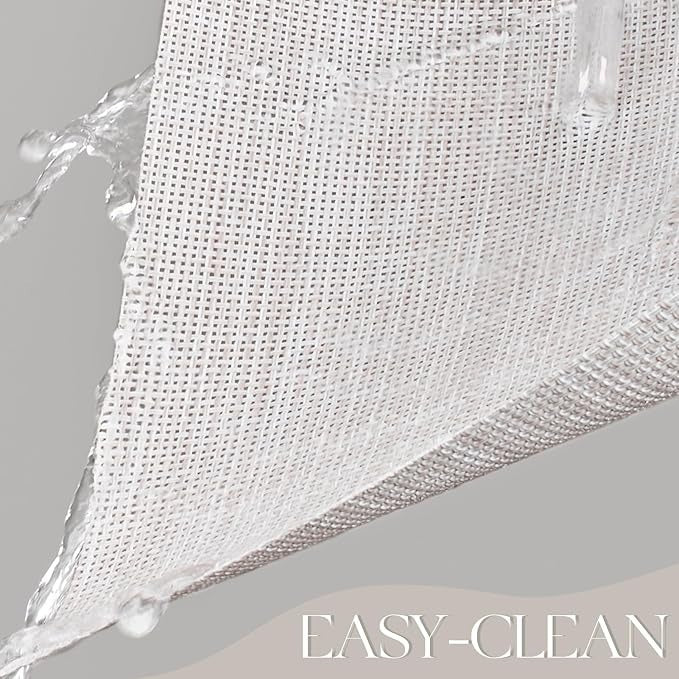 Plastic Woven Heat Resistant Placemats in Beige