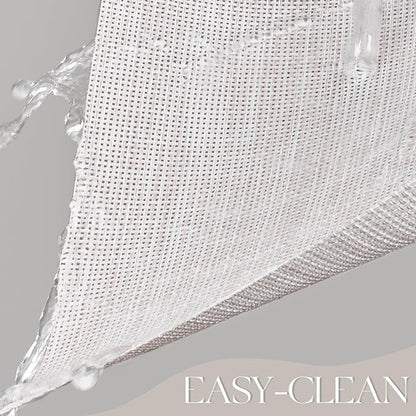 Plastic Woven Heat Resistant Placemats in Beige