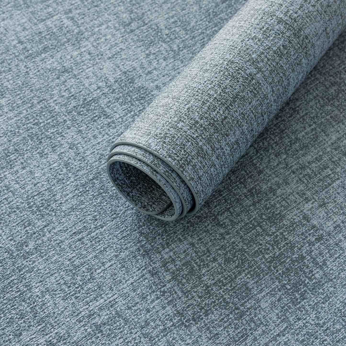 Polyurethane Linen-textured 100% Waterproof Oil-Proof Wipeable Heat Resistant Placemats Set in Sky Blue