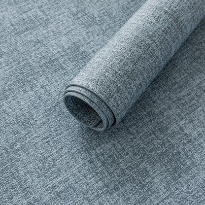 Polyurethane Linen-textured 100% Waterproof Oil-Proof Wipeable Heat Resistant Placemats Set in Sky Blue
