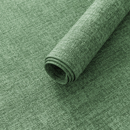 Polyurethane Linen-textured 100% Waterproof Oil-Proof Wipeable Heat Resistant Placemats Set in Dark Green