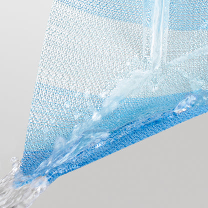 Plastic Woven Heat Resistant Placemats in Gradient Blue