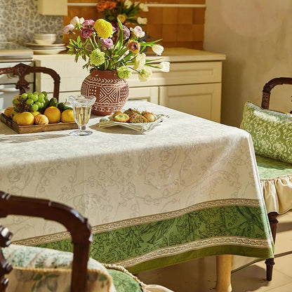 Chenille Lily of the Valley Printed Tablecloth