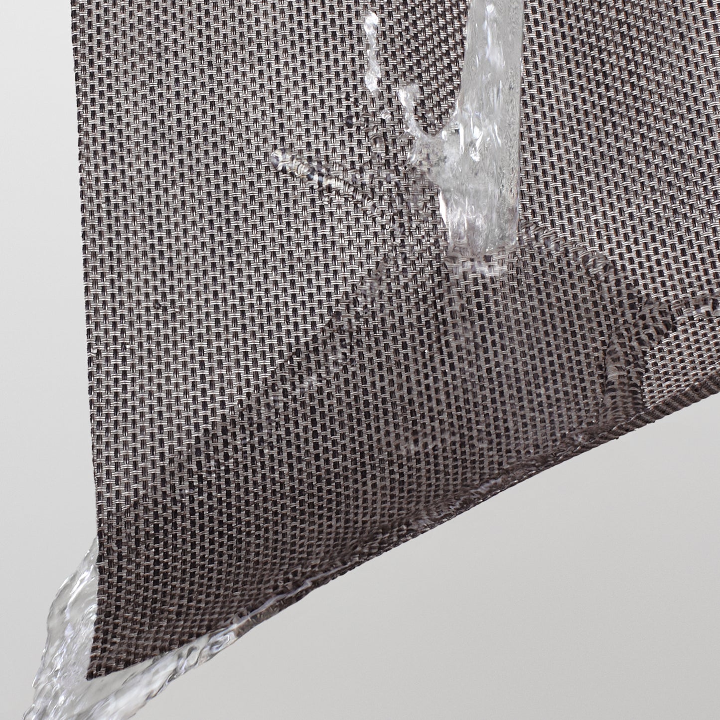 Plastic Woven Heat Resistant Placemats in Dark Grey