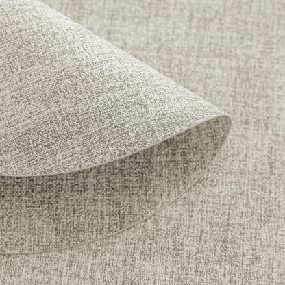 Polyurethane Linen-textured 100% Waterproof Oil-Proof Wipeable Heat Resistant Round Placemats Set in Beige