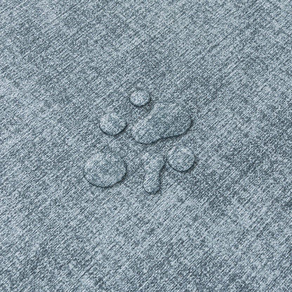 Polyurethane Linen-textured 100% Waterproof Oil-Proof Wipeable Heat Resistant Placemats Set in Sky Blue