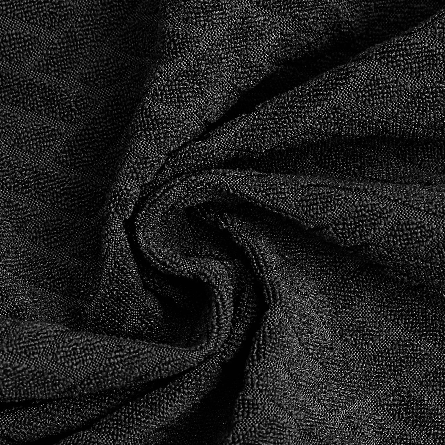 Polyester 100% Waterproof Oblong Pattern Chair Covers in Black