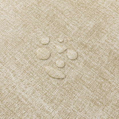 Polyurethane Linen-textured 100% Waterproof Oil-Proof Wipeable Heat Resistant Placemats Set in Beige