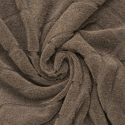 Polyester 100% Waterproof Leaf Pattern Chair Covers in Taupe