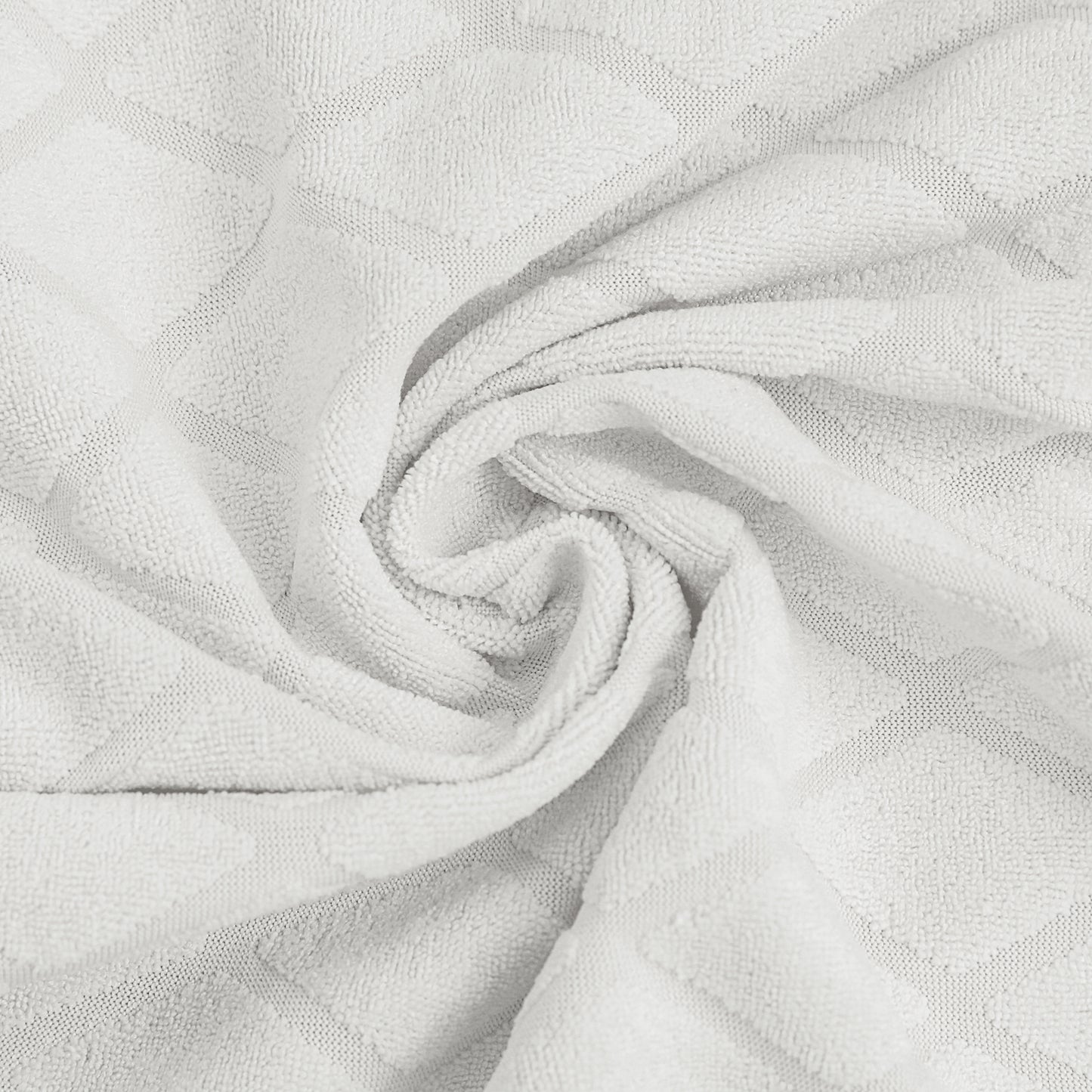 Polyester 100% Waterproof Diamond Pattern Chair Covers in White