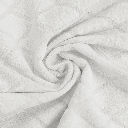 Polyester 100% Waterproof Diamond Pattern Chair Covers in White