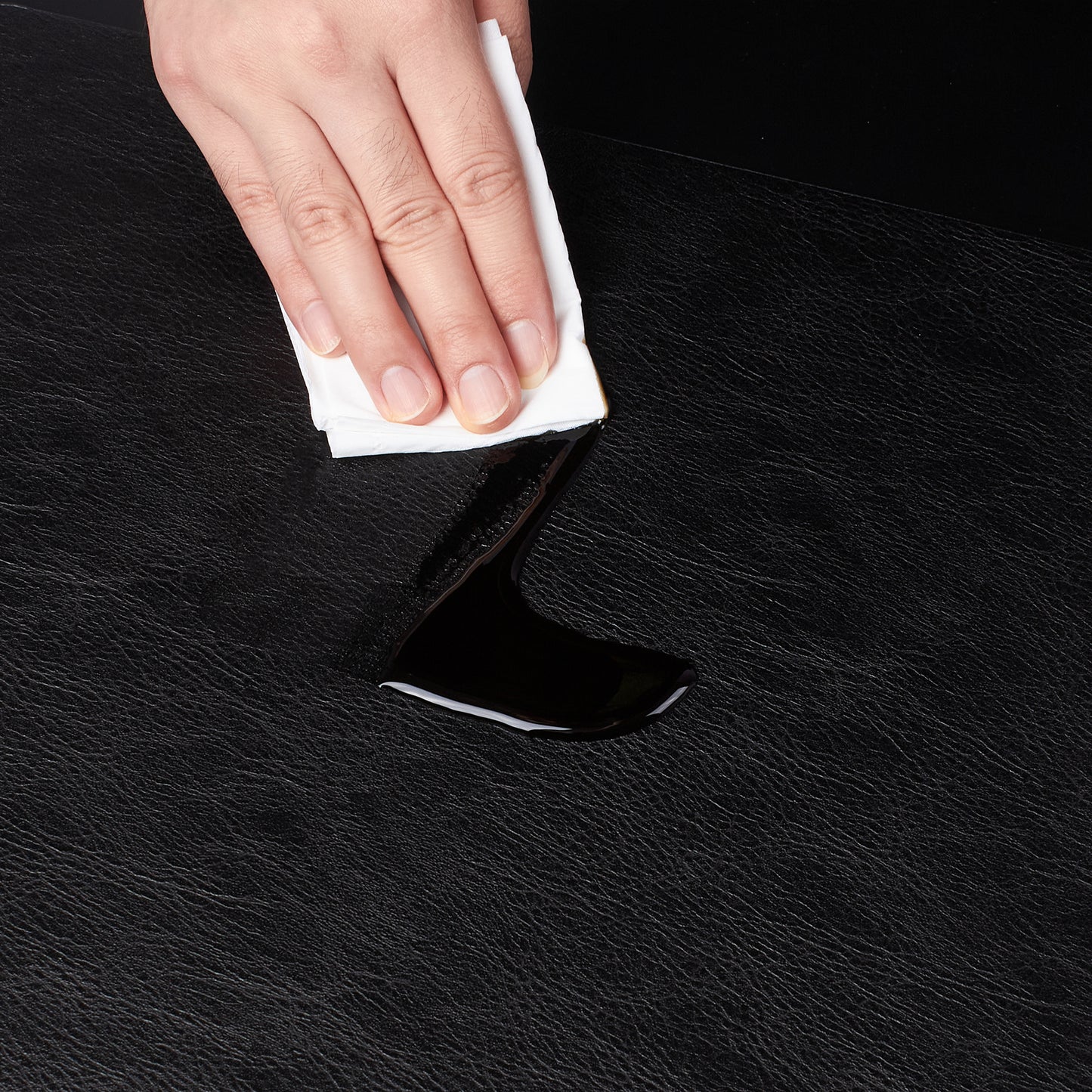 Polyurethane 100% Waterproof Oil-Proof Wipeable Heat Resistant Placemats Set in Black
