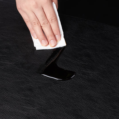Polyurethane 100% Waterproof Oil-Proof Wipeable Heat Resistant Placemats Set in Black