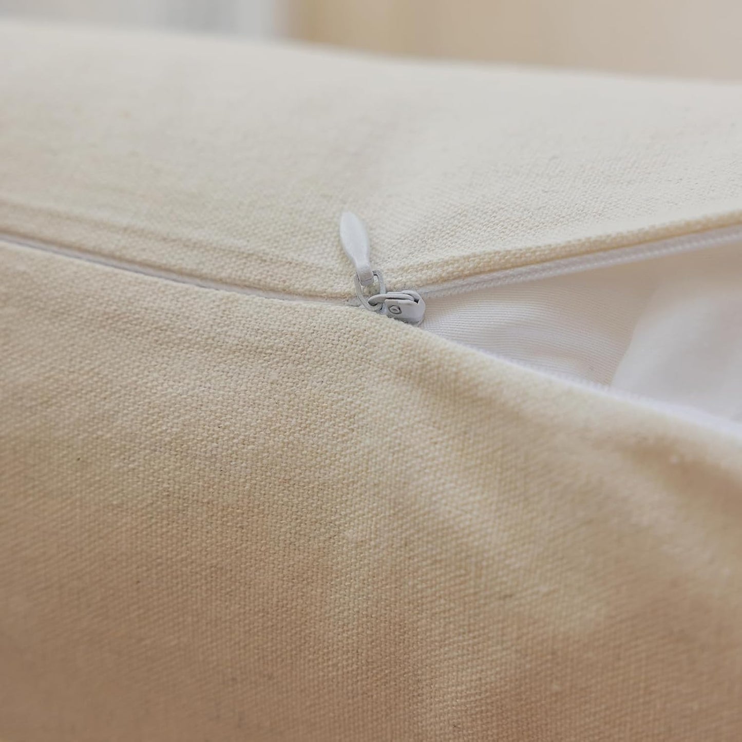 Bohemian neutral striped pillowcases with tassels