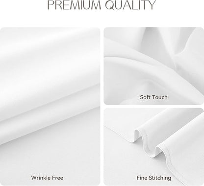 Classic Polyester Table Linen in White