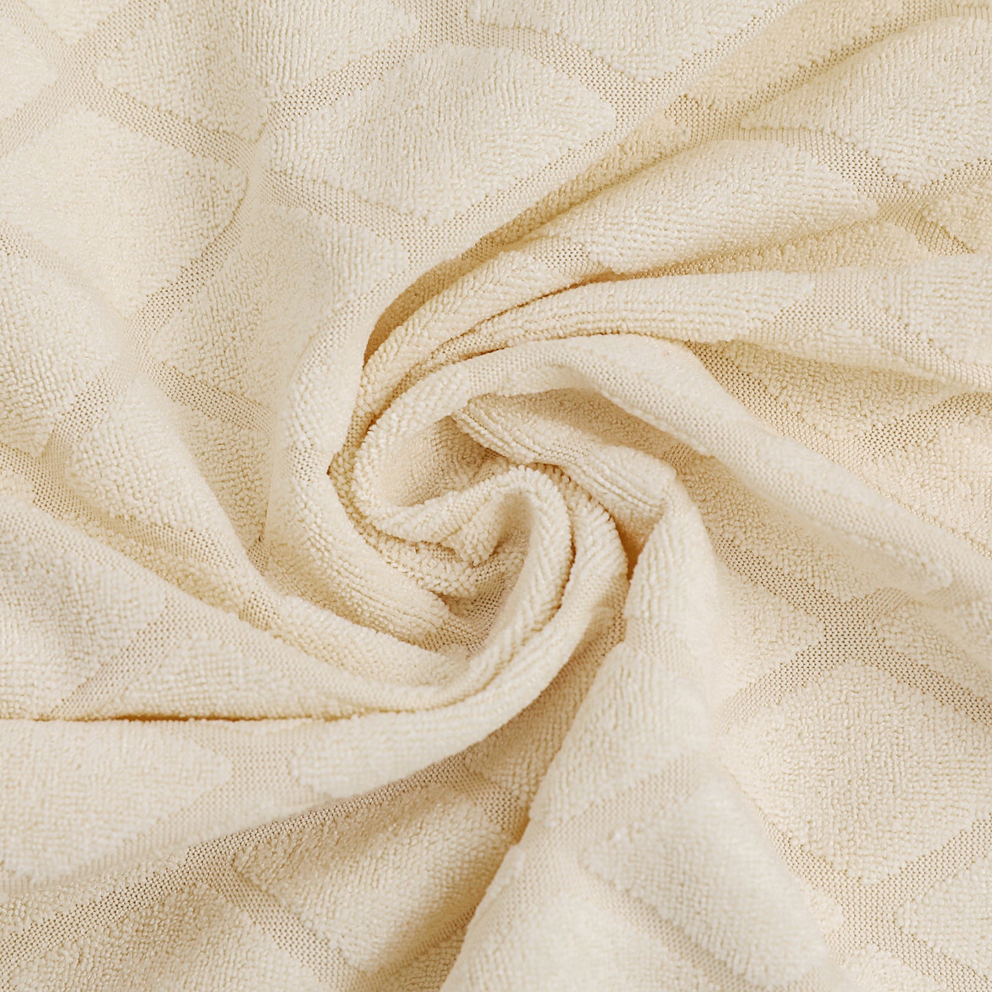 Polyester 100% Waterproof Diamond Pattern Chair Covers in Beige
