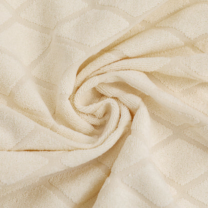 Polyester 100% Waterproof Diamond Pattern Chair Covers in Beige