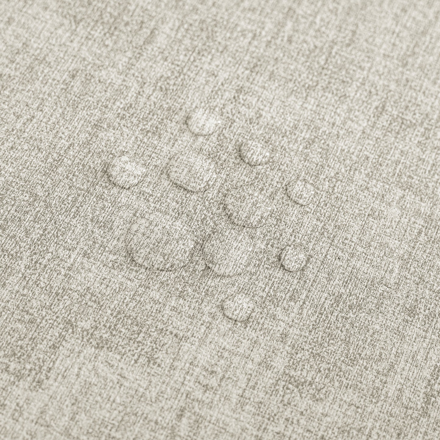 Polyurethane Linen-textured 100% Waterproof Oil-Proof Wipeable Heat Resistant Round Placemats Set in Beige