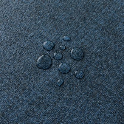 Polyurethane Linen-textured 100% Waterproof Oil-Proof Wipeable Heat Resistant Placemats Set in Navy Blue