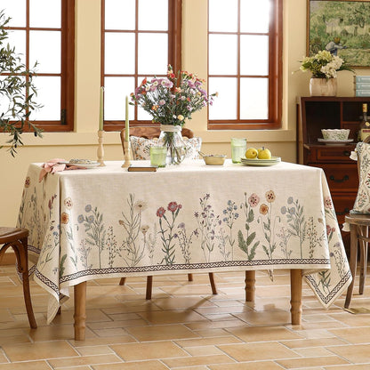 Chenille Serenity G Printed Tablecloth
