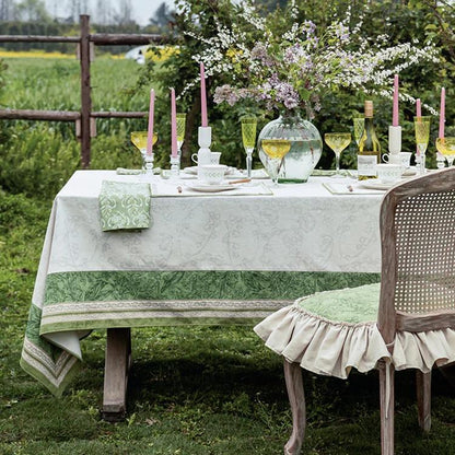 Chenille Lily of the Valley Printed Tablecloth