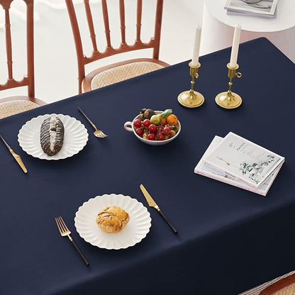 Classic Polyester Table Linen in Navy Blue