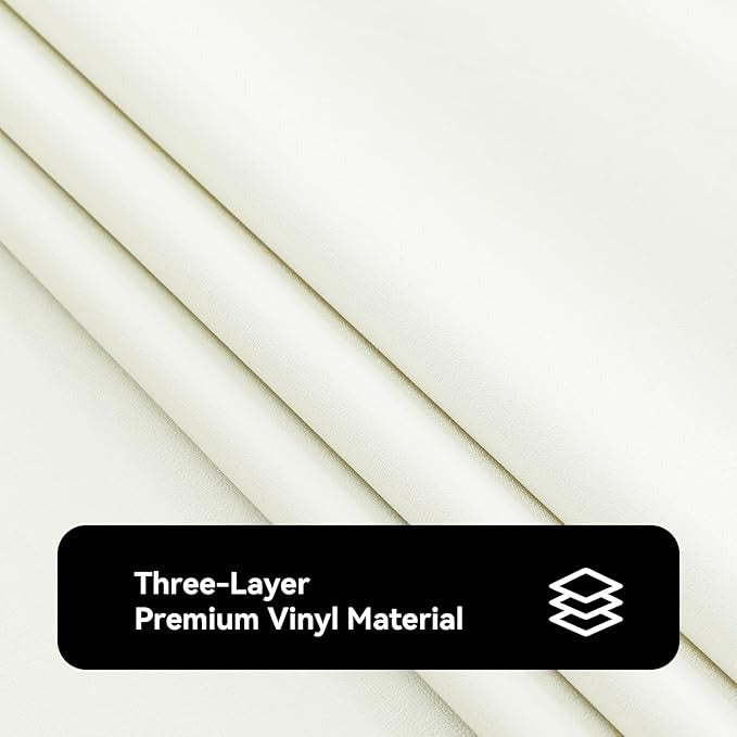 PVC Waterproof Burlap Textured Tablecloth in Ivory
