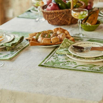 Chenille Lily of the Valley Printed Tablecloth