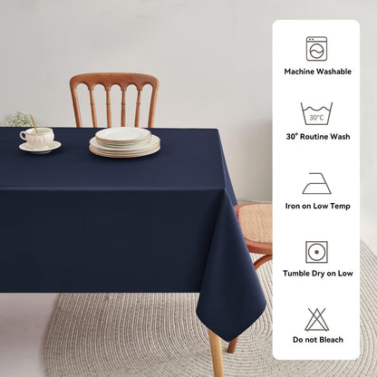 Classic Polyester Table Linen in Navy Blue