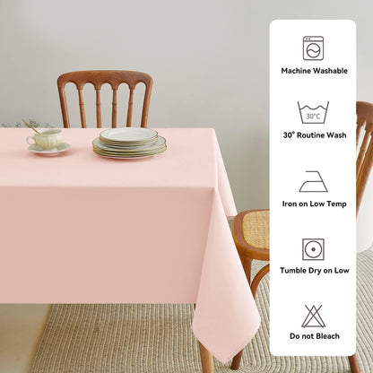 Classic Polyester Table Linen in Light Pink