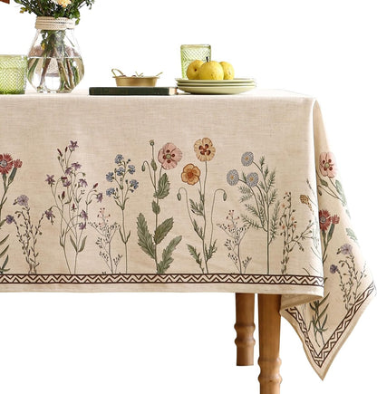 Chenille Serenity G Printed Tablecloth