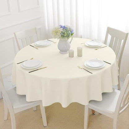 Classic Polyester Table Linen in Ivory