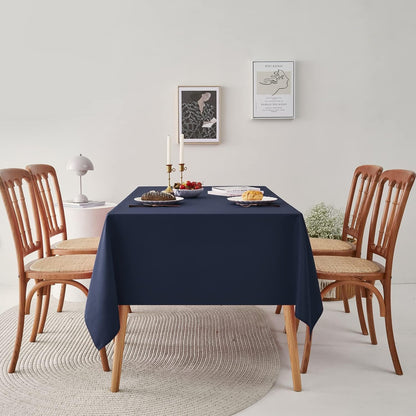 Classic Polyester Table Linen in Navy Blue