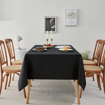 Classic Polyester Table Linen in Black