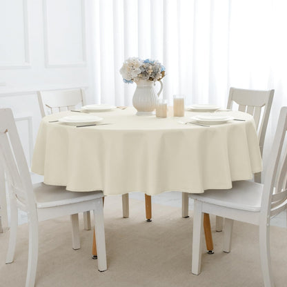 Classic Polyester Table Linen in Ivory