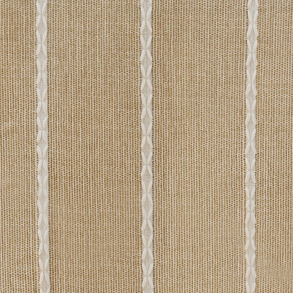 Wrinkle-Resistant and Waterproof Cotton Blend Tassel Tablecloth in Coffee Lines