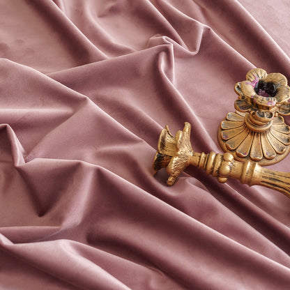 Polyester Waterproof Solid-Velvet Tablecloth in Burgundy