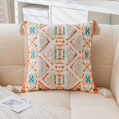 Triangle Pattern Bohemian Tufted Pillowcases
