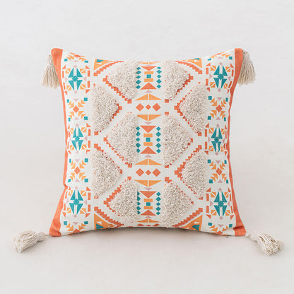 Triangle Pattern Bohemian Tufted Pillowcases