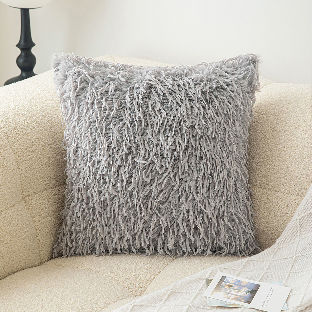 Gray Liffey Throw Pillowcases