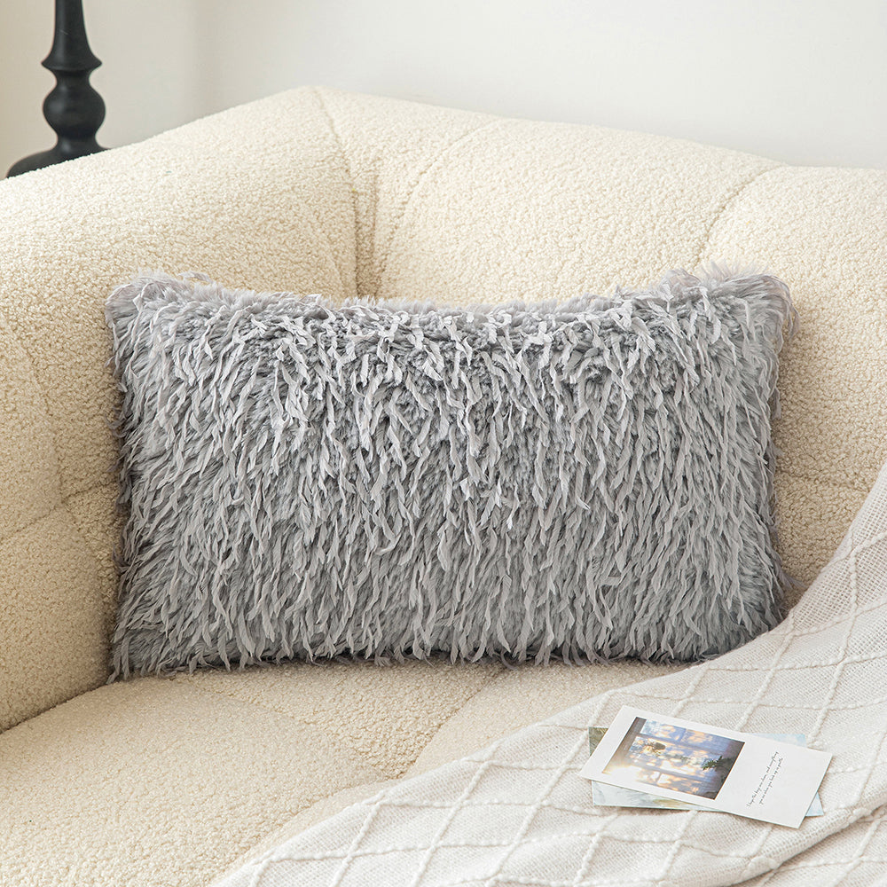 Gray Liffey Throw Pillowcases