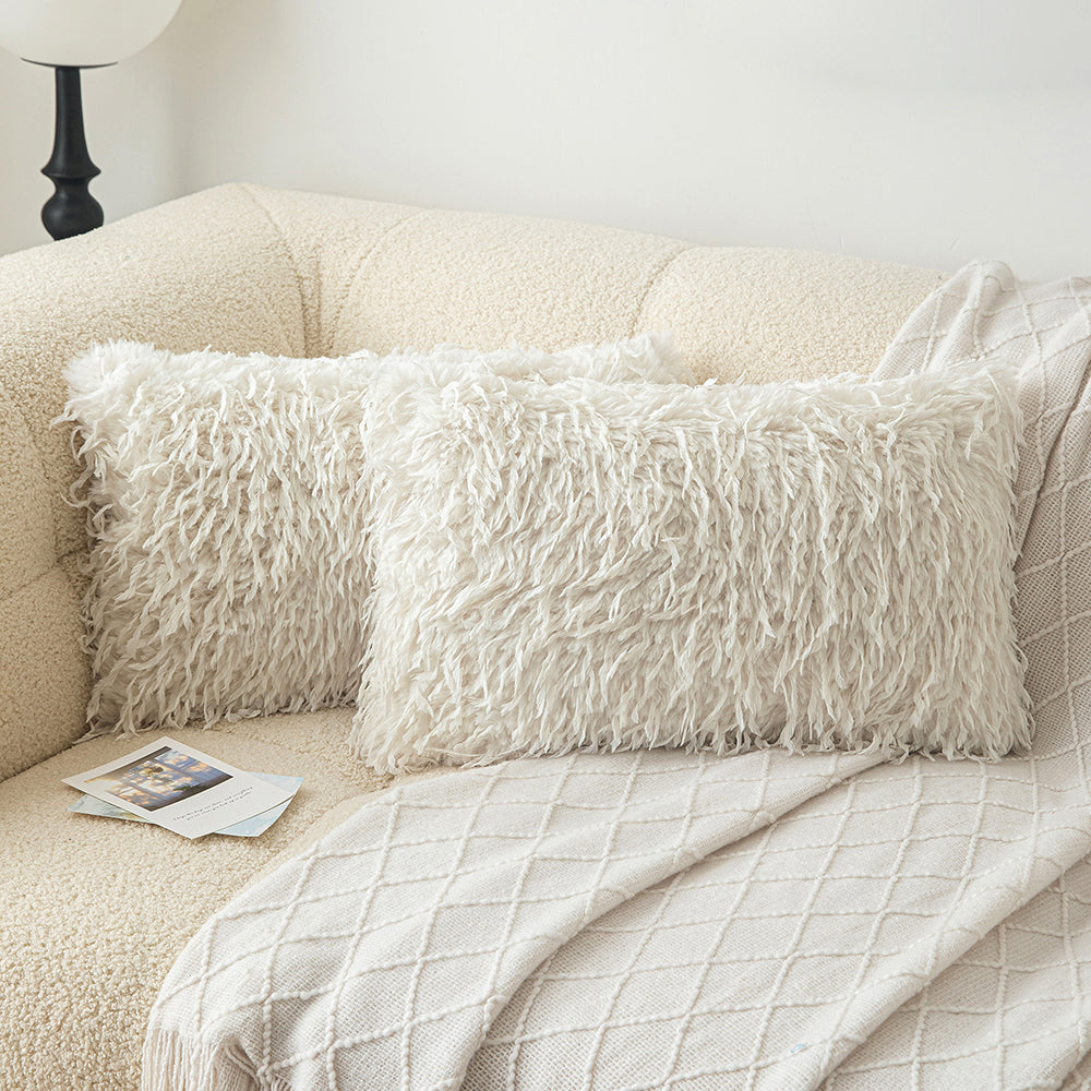 Beige Liffey Throw Pillowcases
