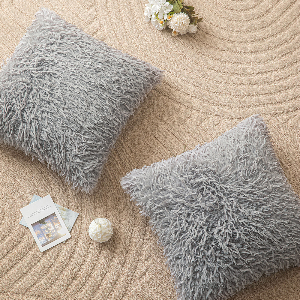 Gray Liffey Throw Pillowcases