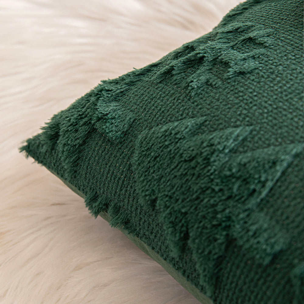 Green Christmas Tree Snowflake Embroidered Throw Pillowcases