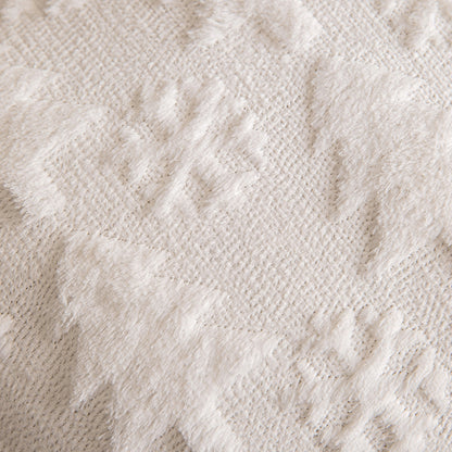 White Christmas Tree Snowflake Embroidered Throw Pillowcases
