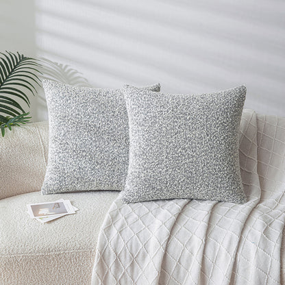 Gray Circle Yarn Pillowcases