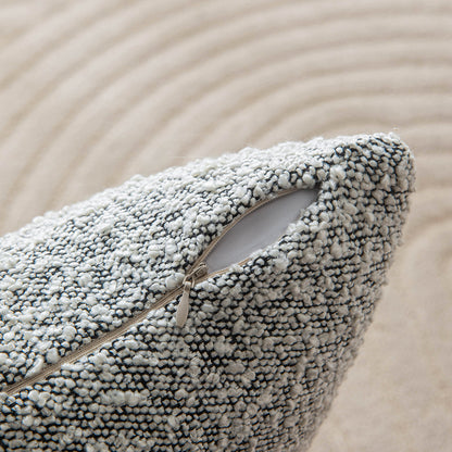Gray Circle Yarn Pillowcases