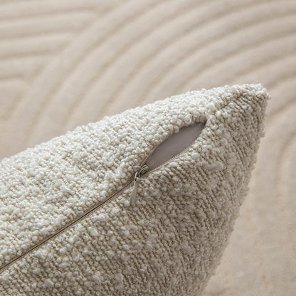 Beige Circle Yarn Pillowcases