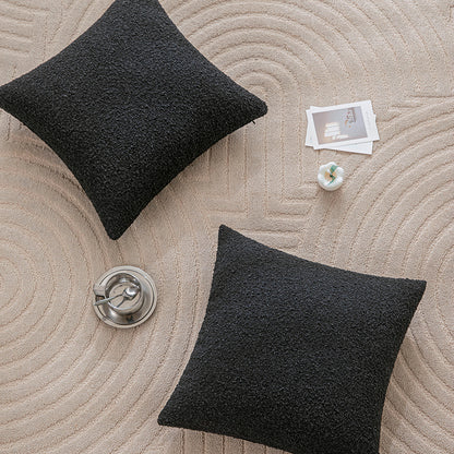 Black Circle Yarn Pillowcases