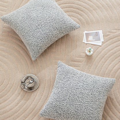 Gray Circle Yarn Pillowcases